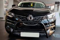 Renault Kadjar 2015–2022 Přední ochranný rám (bullbar) Black (nerez) fotografie 2