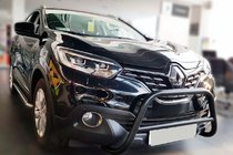 Renault Kadjar 2015–2022 Přední ochranný rám (bullbar) Black (nerez) fotografie 1