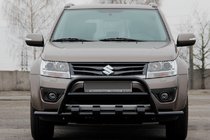 Suzuki Grand Vitara 2005–2017 Přední ochranný rám ST-WT-15 Black (nerez) fotografie 2