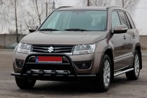 Suzuki Grand Vitara 2005–2017 Přední ochranný rám ST-WT-15 Black (nerez) fotografie 3