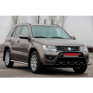 Přední ochranný rám ST-WT-15 Black (nerez) Suzuki Grand Vitara 2005–2017 fotografie 1