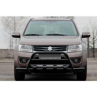 Přední ochranný rám ST-WT-15 Black (nerez) Suzuki Grand Vitara 2005–2017 fotografie 2