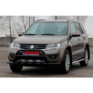 Přední ochranný rám ST-WT-15 Black (nerez) Suzuki Grand Vitara 2005–2017 fotografie 3