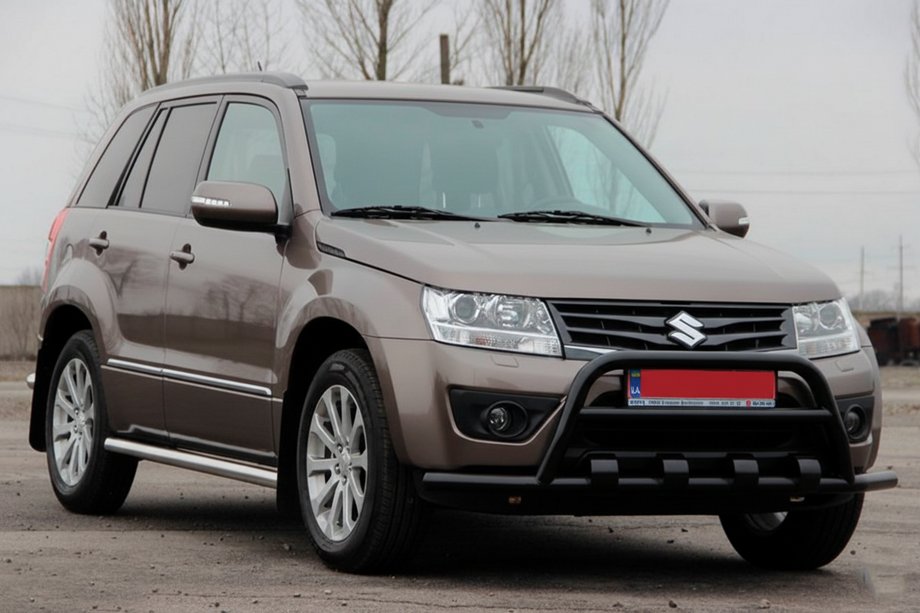Suzuki Grand Vitara 2005–2017 Přední ochranný rám ST-WT-15 Black (nerez) Image