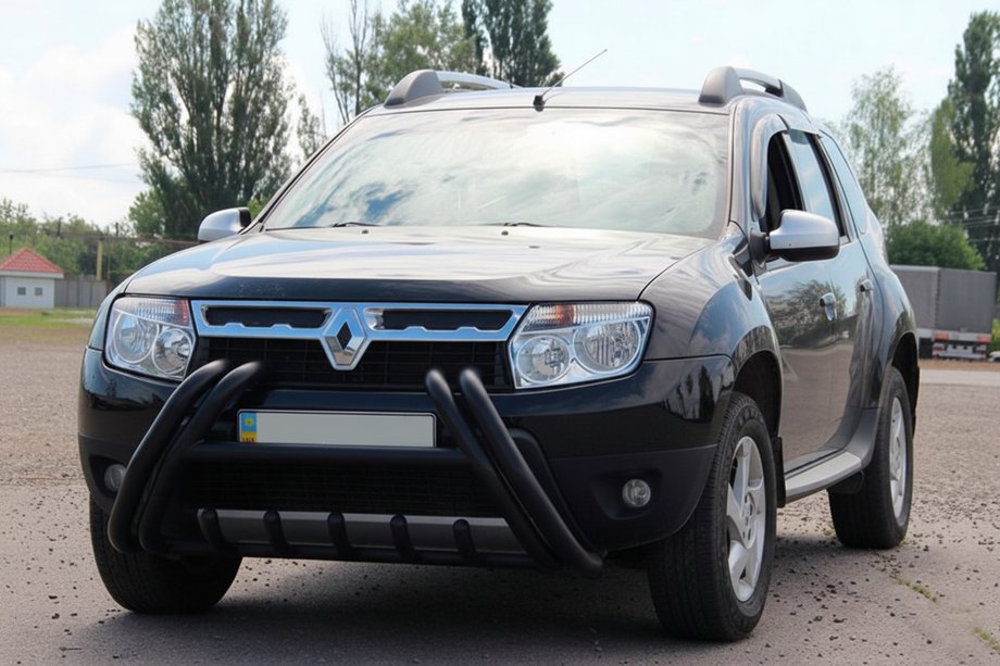 Renault Duster 2008–2017 Přední ochranný rám (bullbar) Kelebek WT011 Black (nerez) Fotografie 2