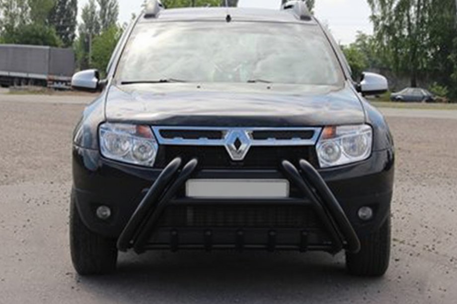 Renault Duster 2008–2017 Přední ochranný rám (bullbar) Kelebek WT011 Black (nerez) Fotografie 3