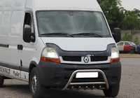 Renault Master 1998–2010 Přední ochranný rám z nerezu fotografie 4