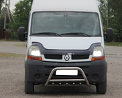 Renault Master 1998–2010 Přední ochranný rám z nerezu fotografie 1