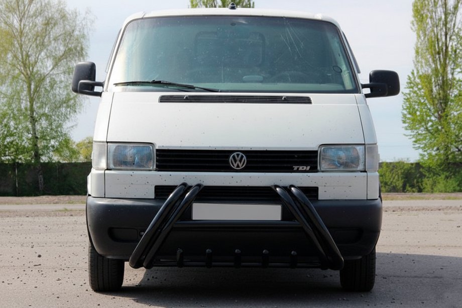 Volkswagen T4 Caravelle/Multivan 1990–2003 Přední ochranný rám (bullbar) Kelebek WT011 Black (nerez) Image