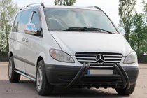 Mercedes Viano 2004–2014 Přední ochranný rám Kelebek WT011 Black (nerez) fotografie 2