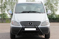 Mercedes Viano 2004–2014 Přední ochranný rám Kelebek WT011 Black (nerez) fotografie 1
