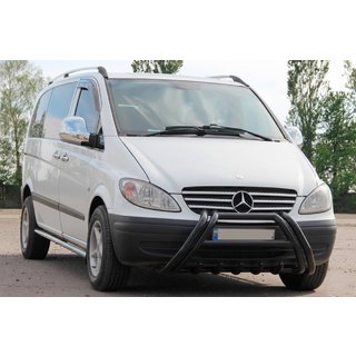 Přední ochranný rám Kelebek WT011 Black (nerez) Mercedes Vito W639 2004–2014 fotografie 2
