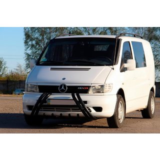 Přední ochranný rám Kelebek WT011 Black (nerez) Mercedes Vito W638 1996–2003 fotografie 2