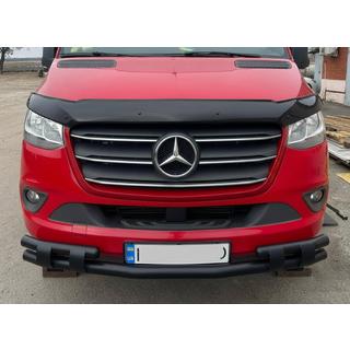 Přední spodní ochranný rám Shark Black Mercedes Sprinter W907/W910 2018– fotografie 1
