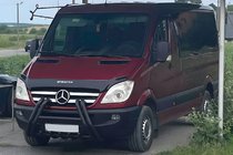Mercedes Sprinter W906 2006–2018 Přední ochranný rám F1-01M Black (2006-2013, nerez.) fotografie 1