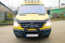 Mercedes Sprinter W906 2006–2018 Přední ochranný rám F1-01 Black (2013-2018, nerez) fotografie 4