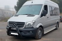 Mercedes Sprinter W906 2006–2018 Přední ochranný rám F1-01 Black (2013-2018, nerez) fotografie 3