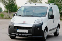 Fiat Fiorino/Qubo 2008–2024 Přední ochranný rám Shark Black (nerez) fotografie 1