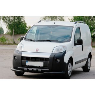 Přední ochranný rám Shark Black (nerez) Fiat Fiorino/Qubo 2008–2024 fotografie 1