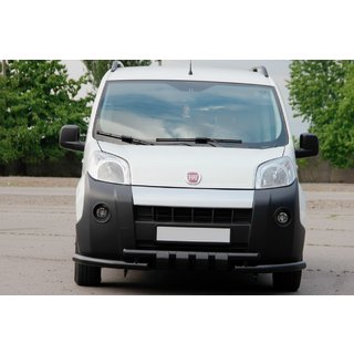 Přední ochranný rám Shark Black (nerez) Fiat Fiorino/Qubo 2008–2024 fotografie 2