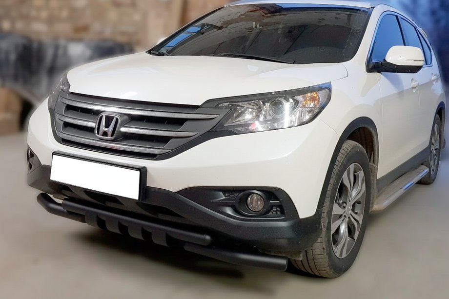 Honda CRV 2012–2016 Přední ochranný rám Shark Black (nerez) Image