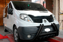 Renault Trafic 2001–2015 Přední ochranný rám F1-01 Black (nerez) fotografie 2