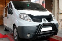 Opel Vivaro 2001–2015 Přední ochranný rám F1-01 Black (nerez) fotografie 2
