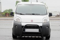 Fiat Fiorino/Qubo 2008–2024 Přední ochranný rám WT006 Black (nerez) fotografie 1