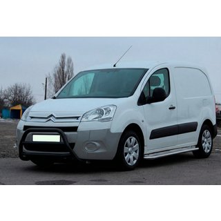 Přední ochranný rám (bullbar) WT022 Black (nerez) Citroen Berlingo 2008–2018 fotografie 2