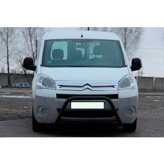 Přední ochranný rám (bullbar) WT022 Black (nerez) Citroen Berlingo 2008–2018 fotografie 3