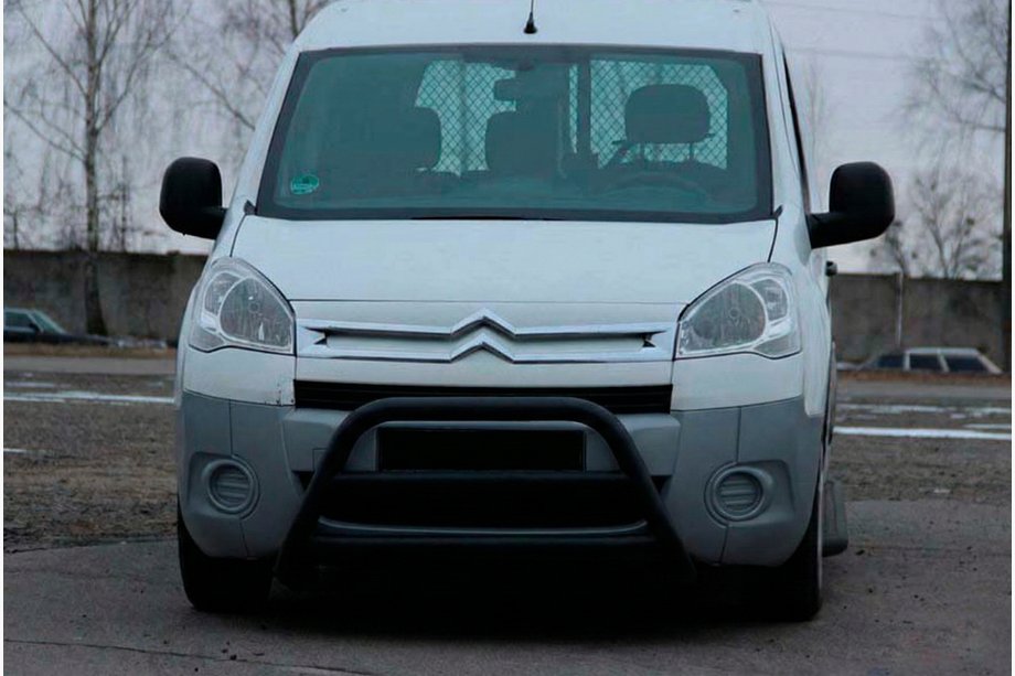 Citroen Berlingo 2008–2018 Přední ochranný rám (bullbar) WT022 Black (nerez) Image