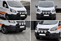 Ford Custom 2013–2022 Přední ochranný rám (bullbar) WT022 Black (nerez) fotografie 4