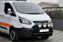 Ford Custom 2013–2022 Přední ochranný rám (bullbar) WT022 Black (nerez) fotografie 1