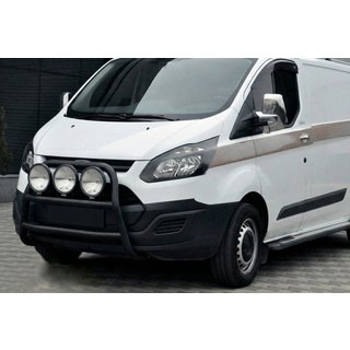 Přední ochranný rám (bullbar) WT022 Black (nerez) Ford Custom 2013–2022 fotografie 3