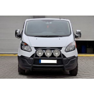 Přední ochranný rám (bullbar) WT022 Black (nerez) Ford Custom 2013–2022 fotografie 2