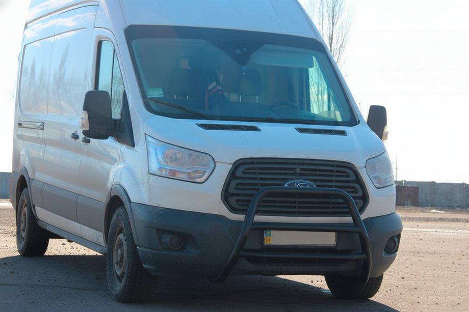 Ford Transit 2014– Přední ochranný rám (bullbar) WT022 Black (nerez) Image