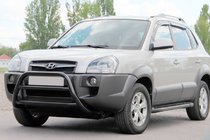 Hyundai Tucson JM 2004– Přední ochranný rám (bullbar) WT022 Black (nerez) fotografie 2