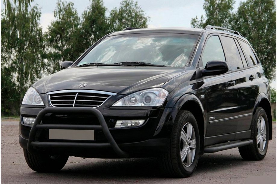 SsangYong Kyron 2005–2014 Přední ochranný rám WT022 Black (nerez) Image