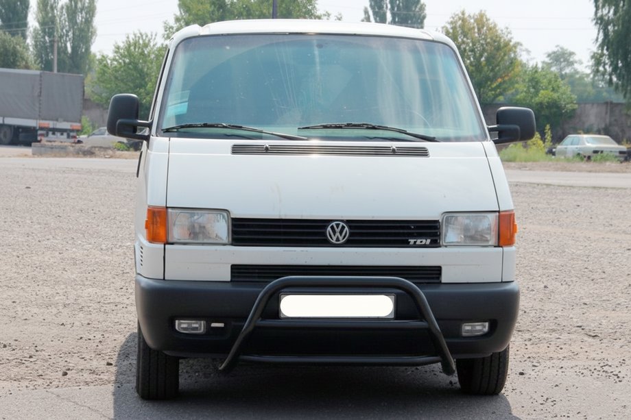 Volkswagen T4 Transporter 1990–2003 Přední ochranný rám WT022 Black (nerez) Image