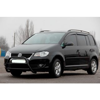 Přední ochranný rám WT022 Black (nerez) Volkswagen Touran 2003–2010 fotografie 1
