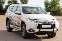 Mitsubishi Pajero Sport 2015– Přední ochranný rám WT022 Black (nerez) fotografie 2
