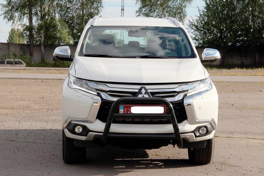 Mitsubishi Pajero Sport 2015– Přední ochranný rám WT022 Black (nerez) Image