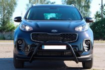 Kia Sportage 2015–2021 Bullbar WT023 Black (nerez) fotografie 1
