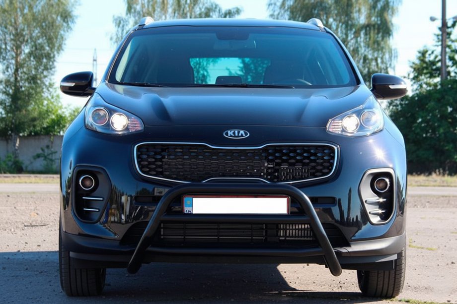 Kia Sportage 2015–2021 Bullbar WT023 Black (nerez) Image