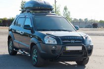 Hyundai Tucson JM 2004– Přední ochranný rám WT025 Black (nerez) fotografie 1