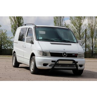 Přední ochranný rám (bullbar) WT022 Black (nerez) Mercedes Vito W638 1996–2003 fotografie 3