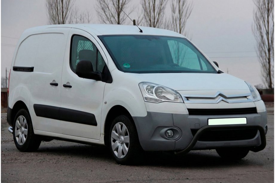 Peugeot Partner Tepee 2008–2018 Přední ochranný rám WT007 Black (nerez) Image