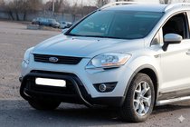 Ford Kuga 2008–2013 Přední ochranný rám WT007 Black (nerez) fotografie 2