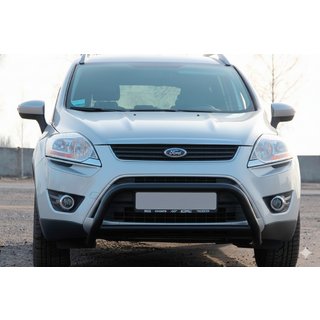 Přední ochranný rám WT007 Black (nerez) Ford Kuga 2008–2013 fotografie 1