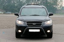 Hyundai Santa Fe 2 2006–2012 Přední ochranný rám WT007 Black (nerez) fotografie 1